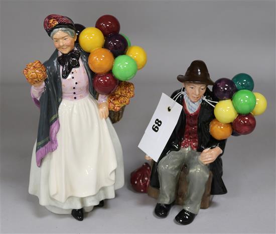 Two Doulton figures